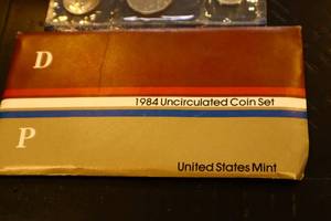 lot 67 image: 1984 Uncirculated Coin Set - DP Mint