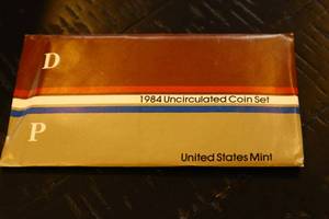 lot 69 image: 1984 Uncirculated Coin Set - DP Mint
