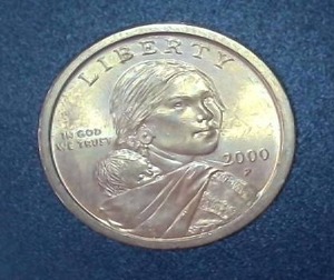 lot 90 image: 2000 Sacagawea Dollar Coin - Mint P