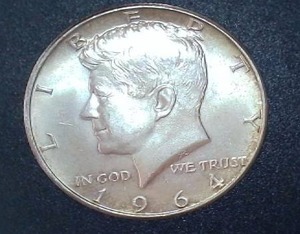 lot 94 image: 1964 Silver Kennedy Half dollar