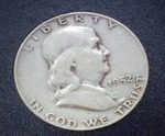 1952 Silver Franklin Liberty Half Dollar