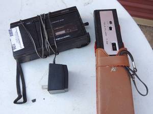 lot 106 image: Realistic Cassette Player   & Congenital T52 camera