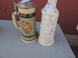 lot 129 image: Avon stein rainbow trout and ceramic covered stein