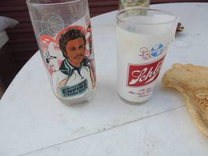 lot 147 image: THE EMPIRE STRIKES BACK glass tumbler and  Lass