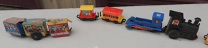 lot 172 image: Vintage metal train and plastic train