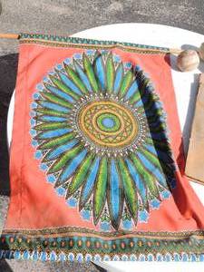 lot 53 image: COLORFUL TAPESTRY - MANDALA  DESIGNS - PEACOCK DESIGNS