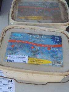 lot 194 image: Glycerin soap  10 pound brick for soap making