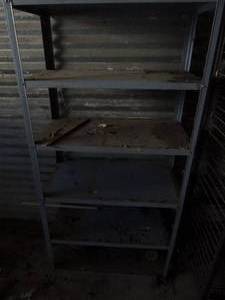 lot 202 image: Metal shelf