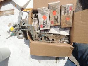 lot 213 image: Staples,  Washers and nails
