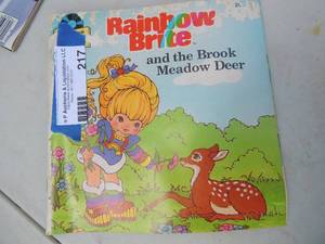lot 217 image: Rainbow brite book with records
