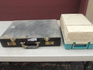 lot 239 image: Briefcase and storage box WITH STYROFOAM