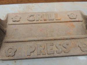 lot 245 image: Grill press floral