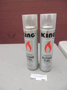 lot 261 image: King butane fuel 2 bottles