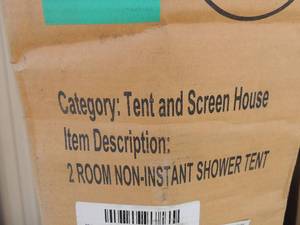 lot 312 image: NIB Tent and screen house