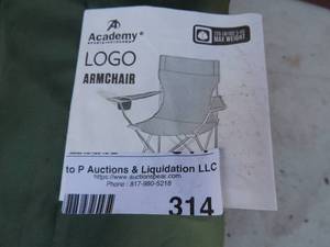 lot 314 image: Academy folding outdoor armchair