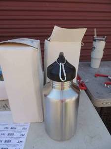 lot 360 image: NIB 1 liter stainless thermous water bottle