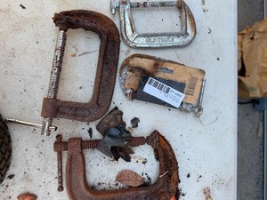 lot 453 image: C clamps 4x2 plus 3x 2