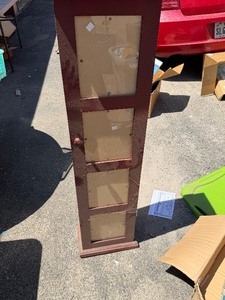 lot 414 image: Cabinet with door and shelves