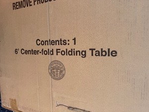 lot 466 image: NEW  foot folding table