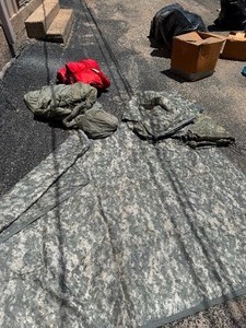 lot 455 image: camo x cover x 4 and sleeping bags
