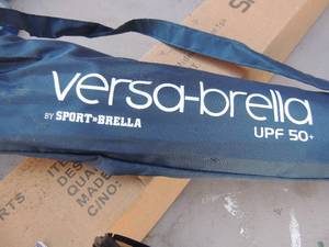 lot 330 image: Versa brella umbrella with clamp blue