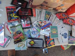 lot 361 image: Football cards. Some packages unopened 193194