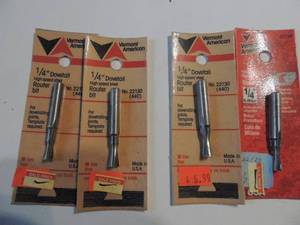 lot 426 image: Router bits 14  dovetail x4