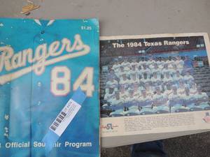 lot 474 image: Texas Rangers 184picture and program