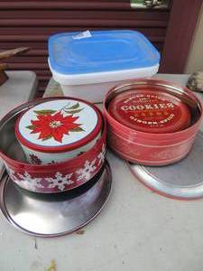 lot 544 image: assorted tins and plastic pans