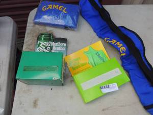 lot 574 image: Marlboro and Camel MERCH.