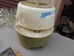 lot 597 image: Stacked canister set with storage