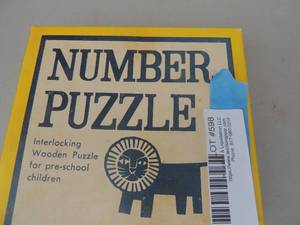 lot 598 image: Number puzzle preschool in box