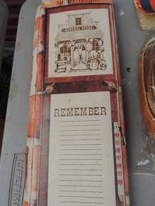 lot 633 image: Large wooden fork memo holder