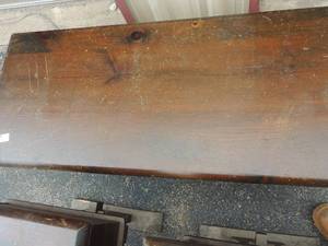 lot 647 image: Midmodern trestle trestle coffee table