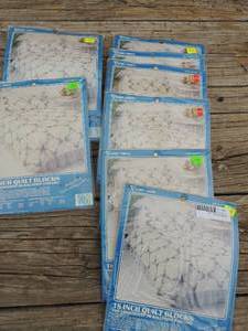 lot 661 image: Cross stich 18 quilt blocks   per pks x 8 packs