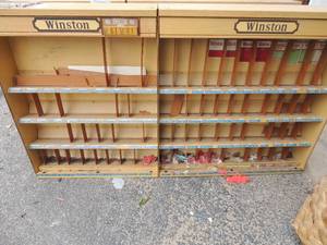 lot 581 image: Vintage Marlboro metal Cigarette store display x 2
