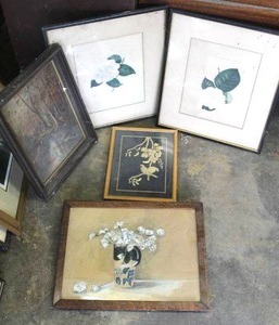 lot 98 image: collection of vintage framed botanical prints and more see pictures