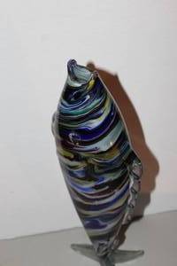vintage Murano-style art glass fish sculpture