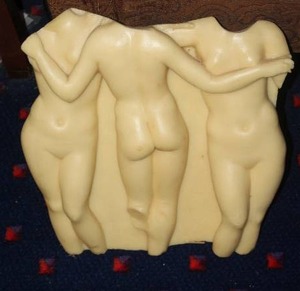 lot 210 image: Three Graces wall plaque