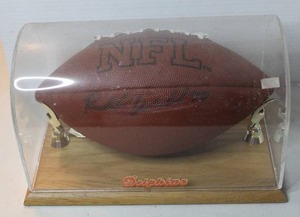 lot 219 image: official NFL football hand-signed in case one of the wings are broken off see pictures