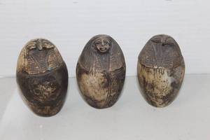 lot 240 image: Egyptian-style canopic jars