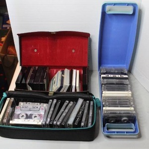 lot 298 image: cassette tapes and storage cases