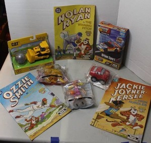 lot 306 image: bundle includes several sports-themed collectibles and toys see pictures for details