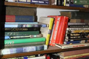 lot 359 image: Shelf of books see pictures for titles