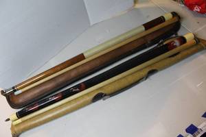 lot 350 image: Billiard Pool Cue Sticks
