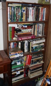 lot 354 image: Wood book shelf (contents not included)