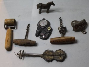 lot 392 image: antique corkscrews and wine-related accessories and more see pictures for details
