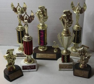 lot 398 image: Collection of trophies