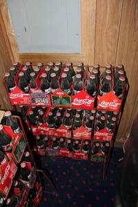 lot 448 image: Vintage commemorative Coca-Cola bottles