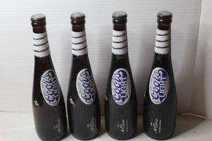 lot 456 image: vintage 1996 Coors Light baseball bat bottles (not for consumption collectors item only)
